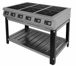 Плита индукционная 6-и конфорочная GRILL MASTER Ф6ИП/800 (на подставке)