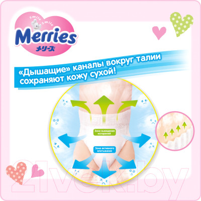 Подгузники-трусики детские Merries Big XL - фото 5 - id-p223125041