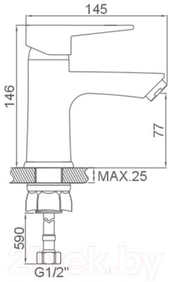 Смеситель Loffrey LF81012W - фото 2 - id-p223126205