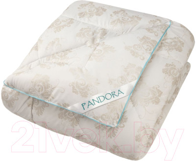 Одеяло PANDORA Лебяжий Пух тик стандартное 140x205 - фото 1 - id-p223126294
