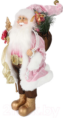 Фигура под елку Maxitoys Дед Мороз в розовой шубке с подарками и посохом / MT-21850-30 - фото 1 - id-p223126295