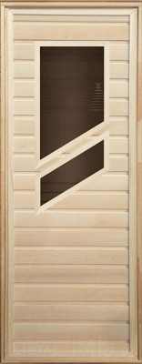 Деревянная дверь для бани Везувий 1900х700 - фото 1 - id-p223129956