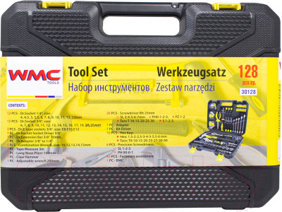 Универсальный набор инструментов WMC Tools 30128 Top Done - фото 2 - id-p223139641