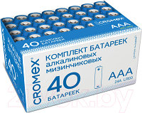 Комплект батареек Cromex Alkaline. Ааа LR03 24А / 455596