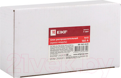 Распределительный блок на DIN-рейку EKF Db-160-4x12 - фото 8 - id-p223124870