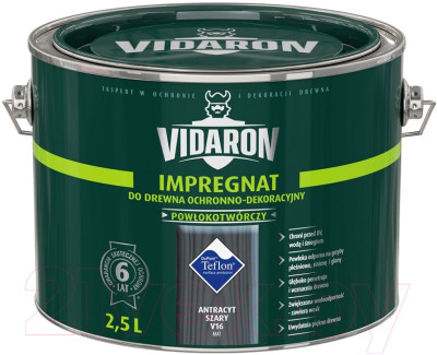 Защитно-декоративный состав Vidaron Impregnant V16 Антрацит - фото 1 - id-p223145033