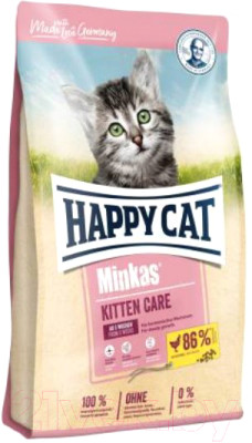 Сухой корм для кошек Happy Cat Minkas Kitten Care Geflugel / 70406 - фото 1 - id-p223143320