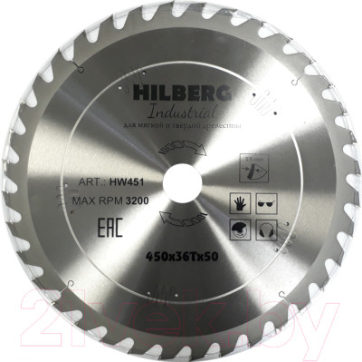 Пильный диск Hilberg HW451 - фото 1 - id-p223128873