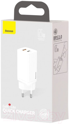 Зарядное устройство сетевое Baseus GaN2 Lite / CCGAN2L-B02 - фото 6 - id-p223145091