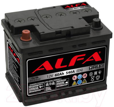 Автомобильный аккумулятор ALFA battery Hybrid L / AL 60.1 - фото 1 - id-p223132898