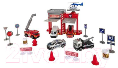 Набор игрушечной техники Teamsterz Станция службы спасения / 1416862 - фото 1 - id-p223132911