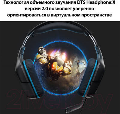 Наушники-гарнитура Logitech G432 / 981-000770 - фото 4 - id-p223147483