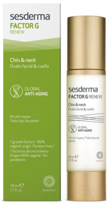 Крем для лица Sesderma Factor G Renew омолаживающий для овала лица и шеи - фото 2 - id-p223133923