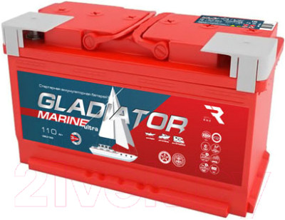 Аккумулятор лодочный Gladiator Marine Ultra 100 R - фото 1 - id-p223140589