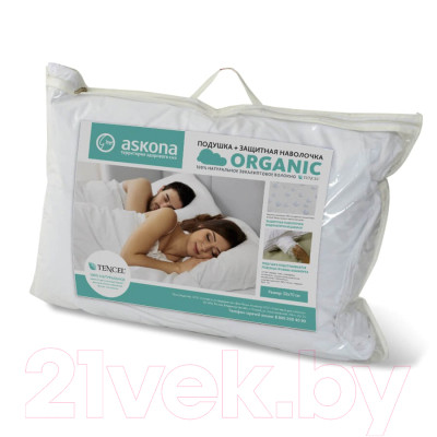 Подушка для сна Askona Organic - фото 5 - id-p223135647