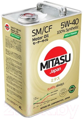 Моторное масло Mitasu Moly-Trimer SM 5W40 / MJ-M12-4 - фото 1 - id-p223134729