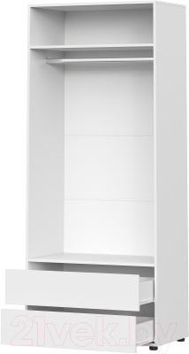 Шкаф NN мебель Токио двухстворчатый с двумя ящиками - фото 2 - id-p223149212