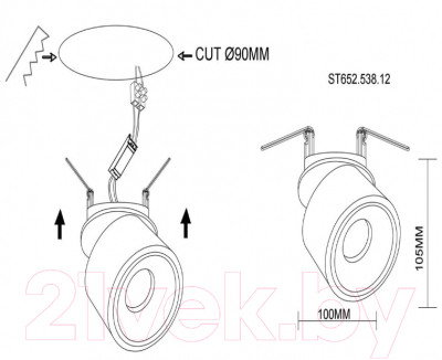 Точечный светильник ST Luce ST652 ST652.538.12 - фото 2 - id-p223149874