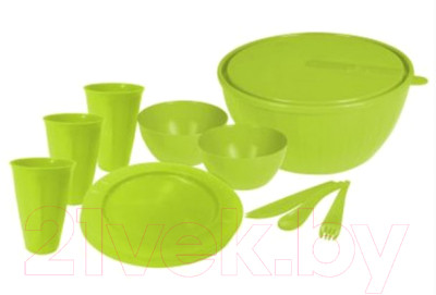 Набор пластиковой посуды Plastic Republic Bono GR1829 - фото 1 - id-p223148791