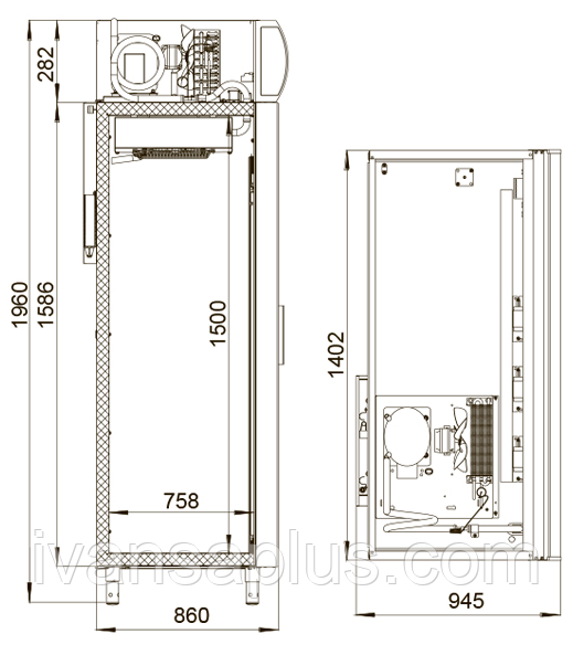 Шкаф холодильный POLAIR DM114Sd-S версия 2.0 - фото 2 - id-p223153035