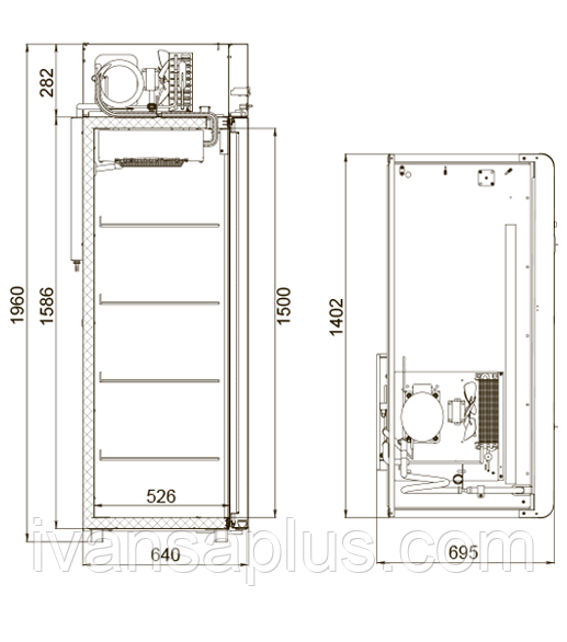 Шкаф холодильный POLAIR CV110-Sm - фото 2 - id-p223153052