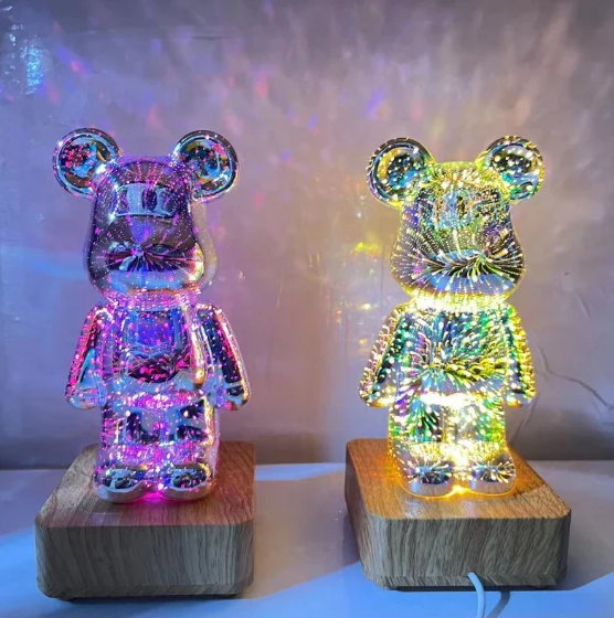 3D Светильник BearBrick KAWS / 3D Медведь / Детский ночник - фото 2 - id-p223153348