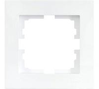 Рамка 1-ая горизонтальная Lezard Vesna, цвет белый