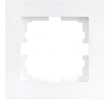 Рамка 1-ая горизонтальная Lezard Vesna, цвет белый - фото 1 - id-p222238859