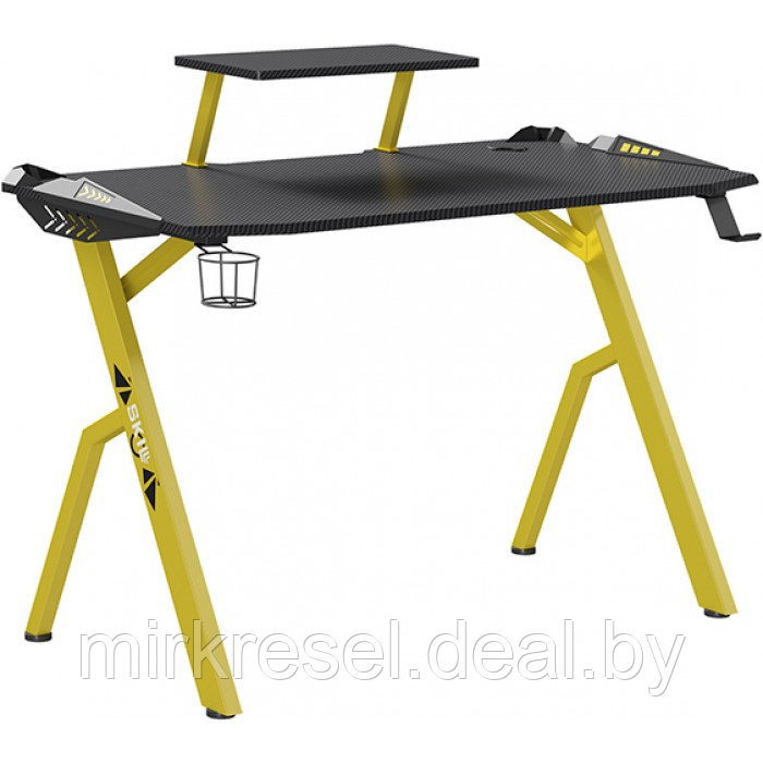 Геймерский стол SKILL CTG-001 желтый - фото 1 - id-p223155612