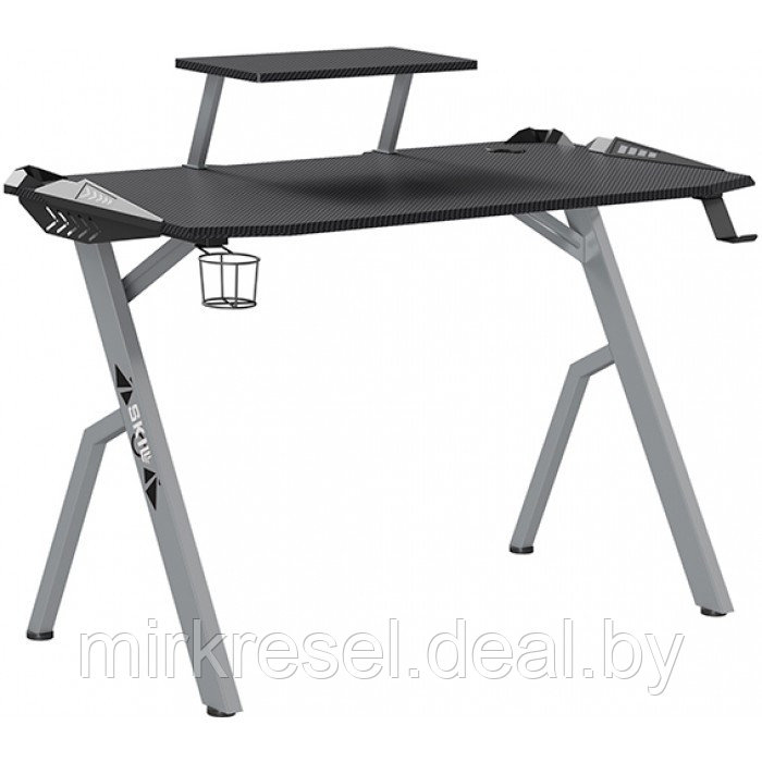 Геймерский стол SKILL CTG-001 серый - фото 1 - id-p223155613