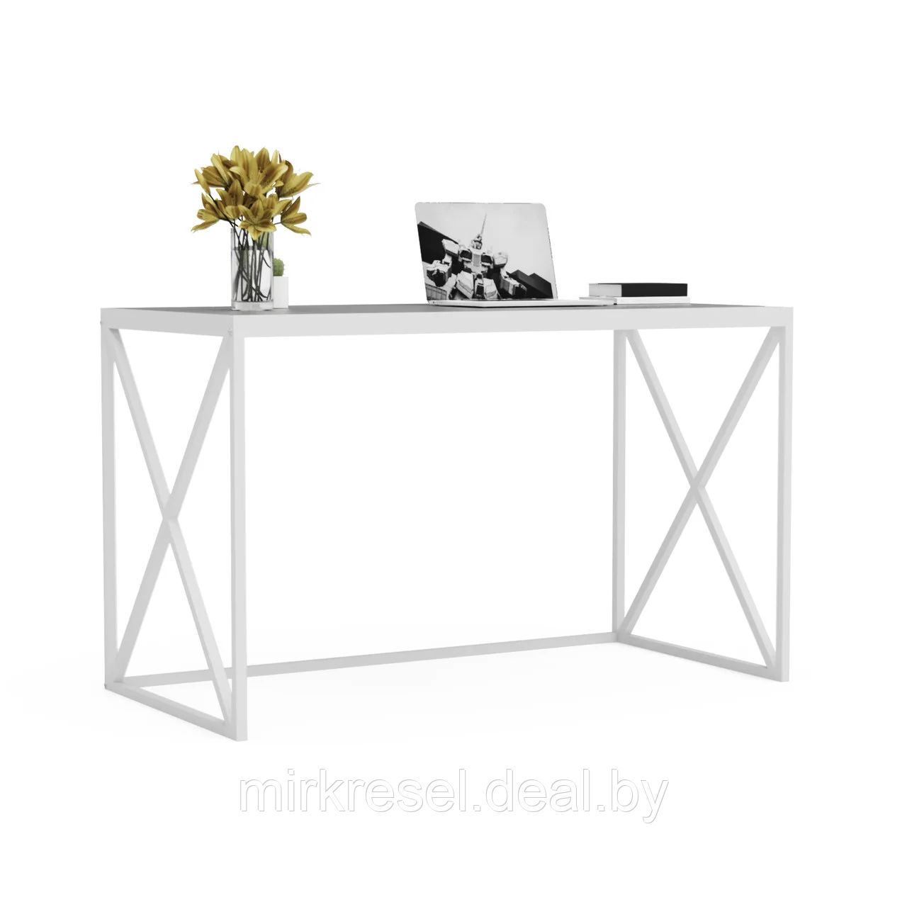Письменный стол Модерн Лофт 01 (белый) - фото 1 - id-p223156480