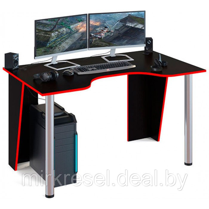Компьютерный стол Сокол КСТ-18 красный - фото 1 - id-p223155647