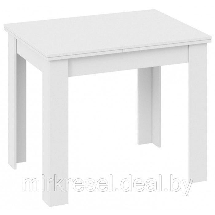 Стол раздвижной ПРОМО Тип 3 900(1698)*670 белый/белый - фото 1 - id-p223159377