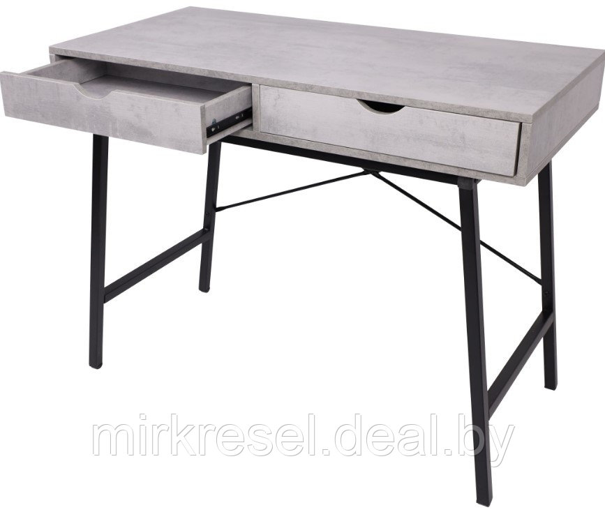 Стол письменный AGAT 1000*500*780 бетон/черный металл - фото 2 - id-p223159404