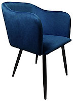 Кресло Akshome Orly (Орли) синий велюр HLR64/черный