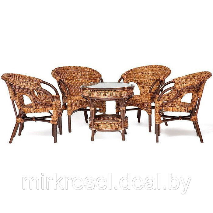 Комплект для отдыха Мандалино (4 кресла + стол) - фото 1 - id-p223156576
