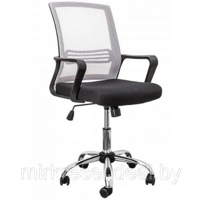 Кресло поворотное Akshome OLIVER серый/черный - фото 1 - id-p223155824