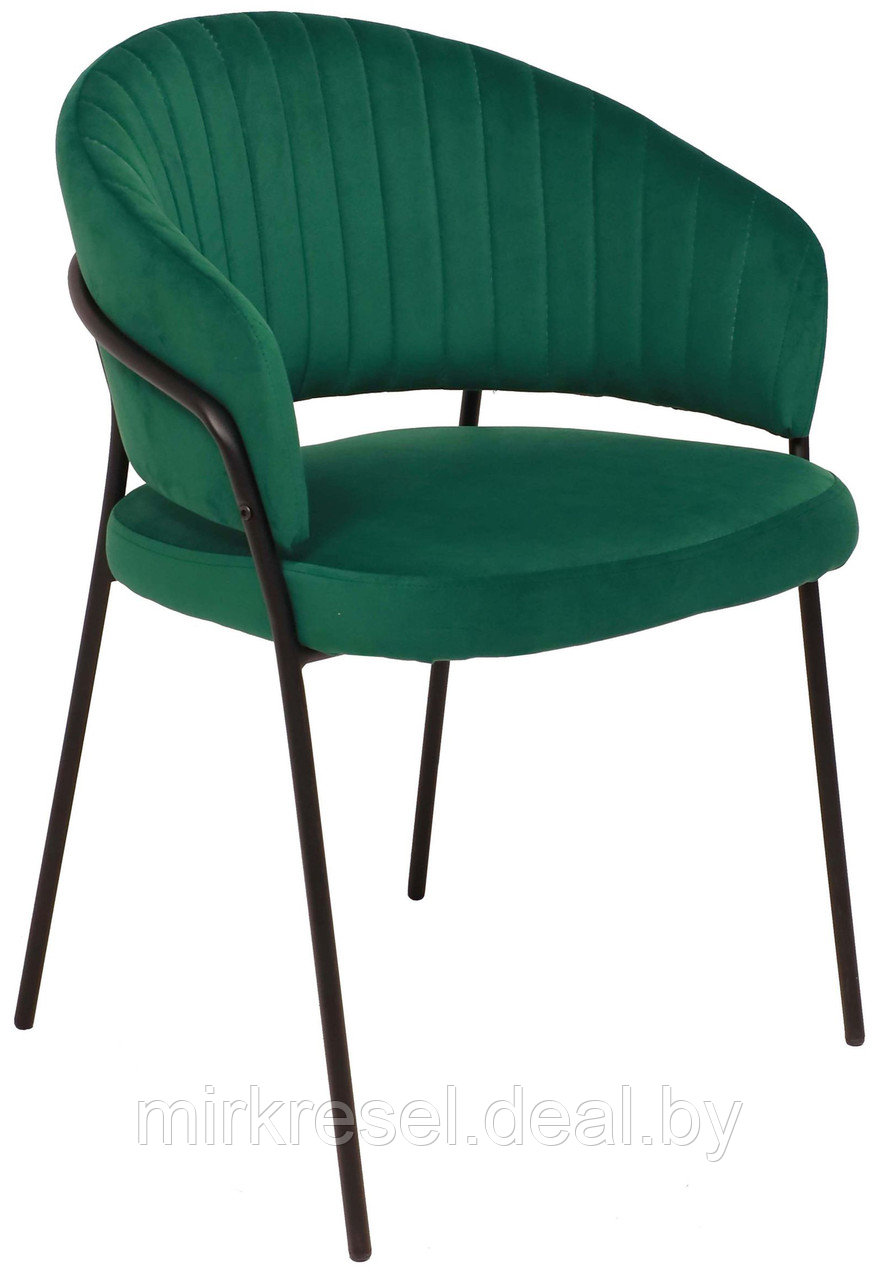Кресло JUST (Джаст) зеленый VELUTTO 33 / черный - фото 1 - id-p223158755