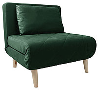 Кресло-кровать ЭЛЛИ 80 темно-зеленый Ultra forest / бук
