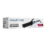 Стайлер Galaxy LINE GL 4666, 80 Вт, d=22 мм, до 200°С, керамическое покрытие, чёрно-голубой, фото 7