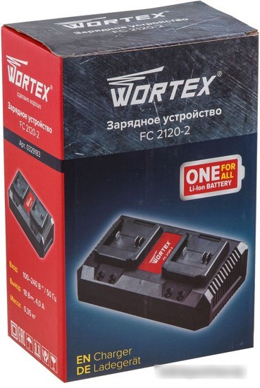 Зарядное устройство Wortex FC 2120-2 ALL1 (18В) - фото 4 - id-p223162227