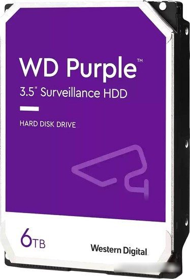 Жесткий диск WD Purple 6TB WD64PURZ - фото 1 - id-p223162300