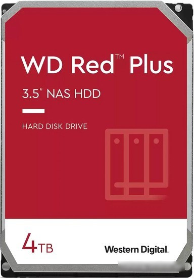 Жесткий диск WD Red Plus 4TB WD40EFPX - фото 1 - id-p223162348