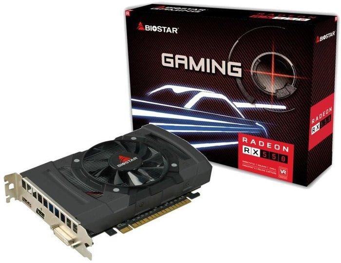 Видеокарта BIOSTAR Radeon RX 550 4GB GDDR5 VA5505RF41 - фото 1 - id-p223162359