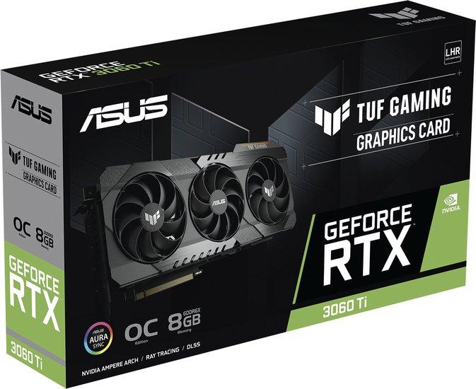 Видеокарта ASUS TUF Gaming GeForce RTX 3060 Ti OC Edition 8G GDDR6X TUF-RTX3060TI-O8GD6X-GAMING - фото 3 - id-p223162384