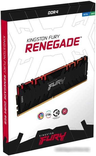 Оперативная память Kingston FURY Renegade RGB 8GB DDR4 PC4-25600 KF432C16RBA/8 - фото 5 - id-p223162426