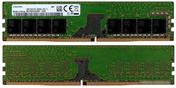 Оперативная память Samsung 2x16GB DDR4 PC4-25600 M378A2G43AB3-CWE - фото 3 - id-p223162446