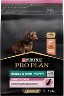 Сухой корм для собак Pro Plan Puppy OptiDerma Small & Mini с лососем