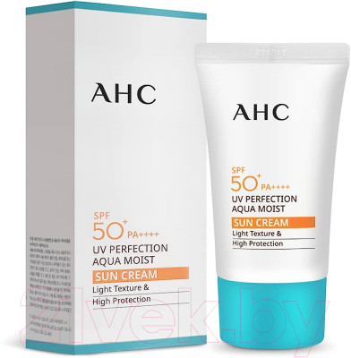 Крем солнцезащитный AHC UV Perfection Aqua Moist Sun Cream SPF50+/PA++++ - фото 2 - id-p223177101