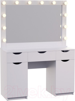 Туалетный столик с зеркалом Мир Мебели SV-62 с подсветкой - фото 1 - id-p223178804